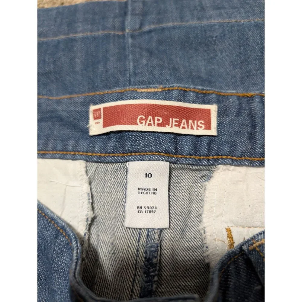 Gap Jeans Medium Wash Denim Blue Jean Mini Skirt Casual Cotton‎ Women's 10